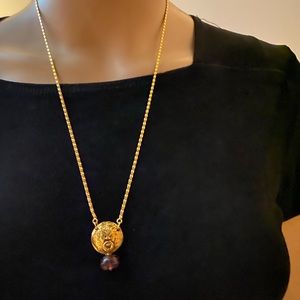 Chanel vintage gold plated necklace